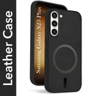 For Samsung Galaxy S23 Plus 5G Back Cover Case Leather Finish (MagSafe Compatible Wireless Charging | Soft Touch | Camera Bump Protection)