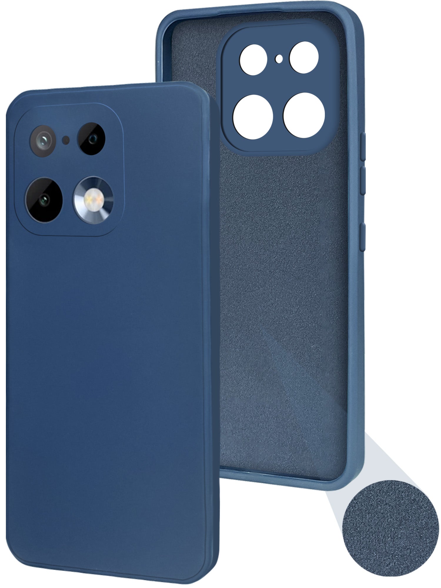 For Realme 16 Pro Back Cover Case (Matte Finish Silicone with Inside Fiber cloth)