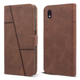 For Samsung Galaxy A01 Core Flip Cover Case ( Stitched Leather with Magnetic Closure)