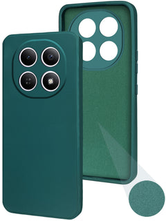 For Xiaomi Redmi Note 15 5G Back Cover Case (Matte Finish Silicone with Inside Fiber cloth)