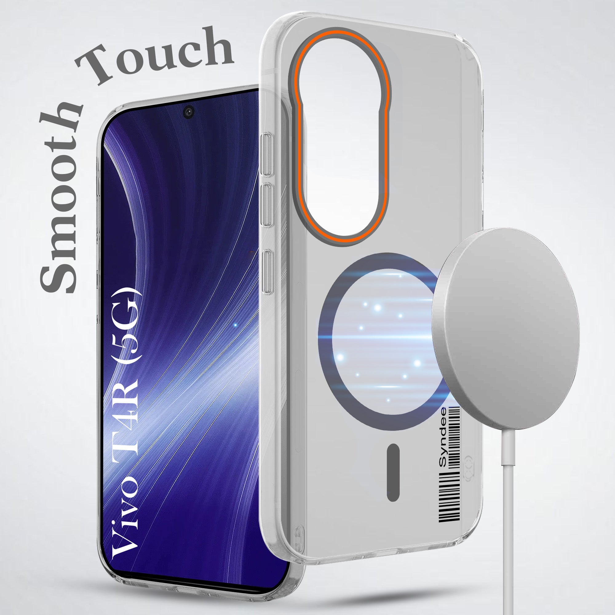 For Vivo T4R Back Cover Case (Soft Touch | Camera Bump Protection | MagSafe Compatible | Matte Finish)