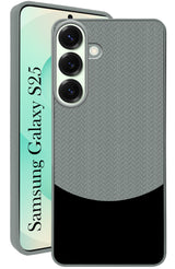 For Samsung Galaxy S25 Back Cover Case (Elegant PU Leather Finish | Premium Minimalist Professional | Camera Protection Bump)