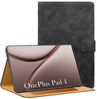 For OnePlus Pad 4 13.2 Inch OPD 2514 Flip Cover Folio Cover (PU Leather | Multi-Angle Smart Stand | Card Storage Slots | Silicone Back Pouch)