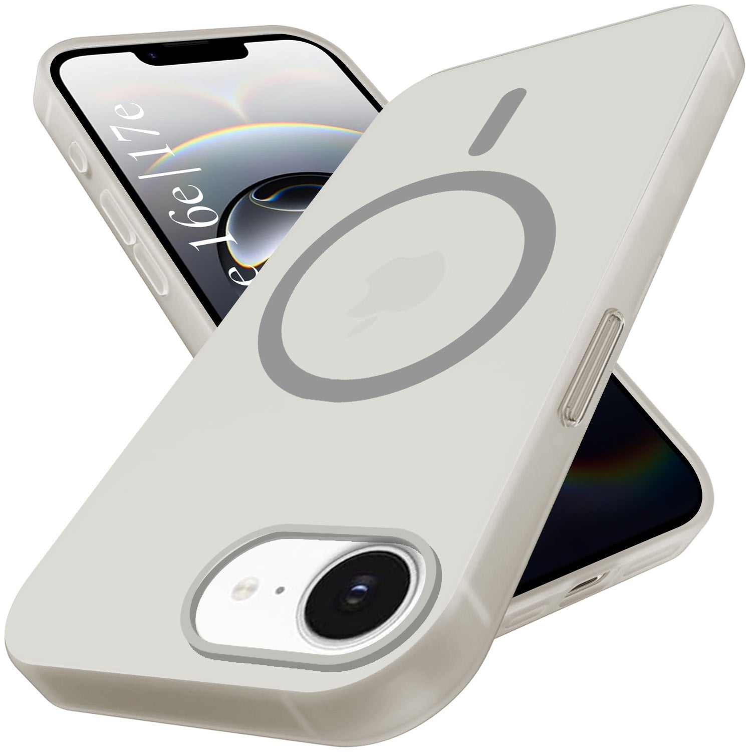 For iPhone 16e | iPhone 17e Back Cover Case (Frosted Matte Feel | MagSafe Compatible Wireless Charging | Polycarbonate Material)