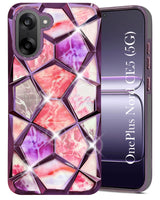 For Oneplus Nord CE 5 Back Cover Case (Dual Design Glitter Sparkle and Detachable Diamond Print Case | Soft and Flexible)
