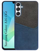 For Samsung Galaxy A16 5G Back Cover Case (Dual PU Leather Stitch | Professional Minimalist | Soft and Flexible)