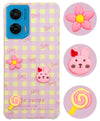 For Motorola Moto G96 Back Cover Case (3D Cute Cartoons | Hard Back Side Soft | Matte Premium Finish | HD Printing)