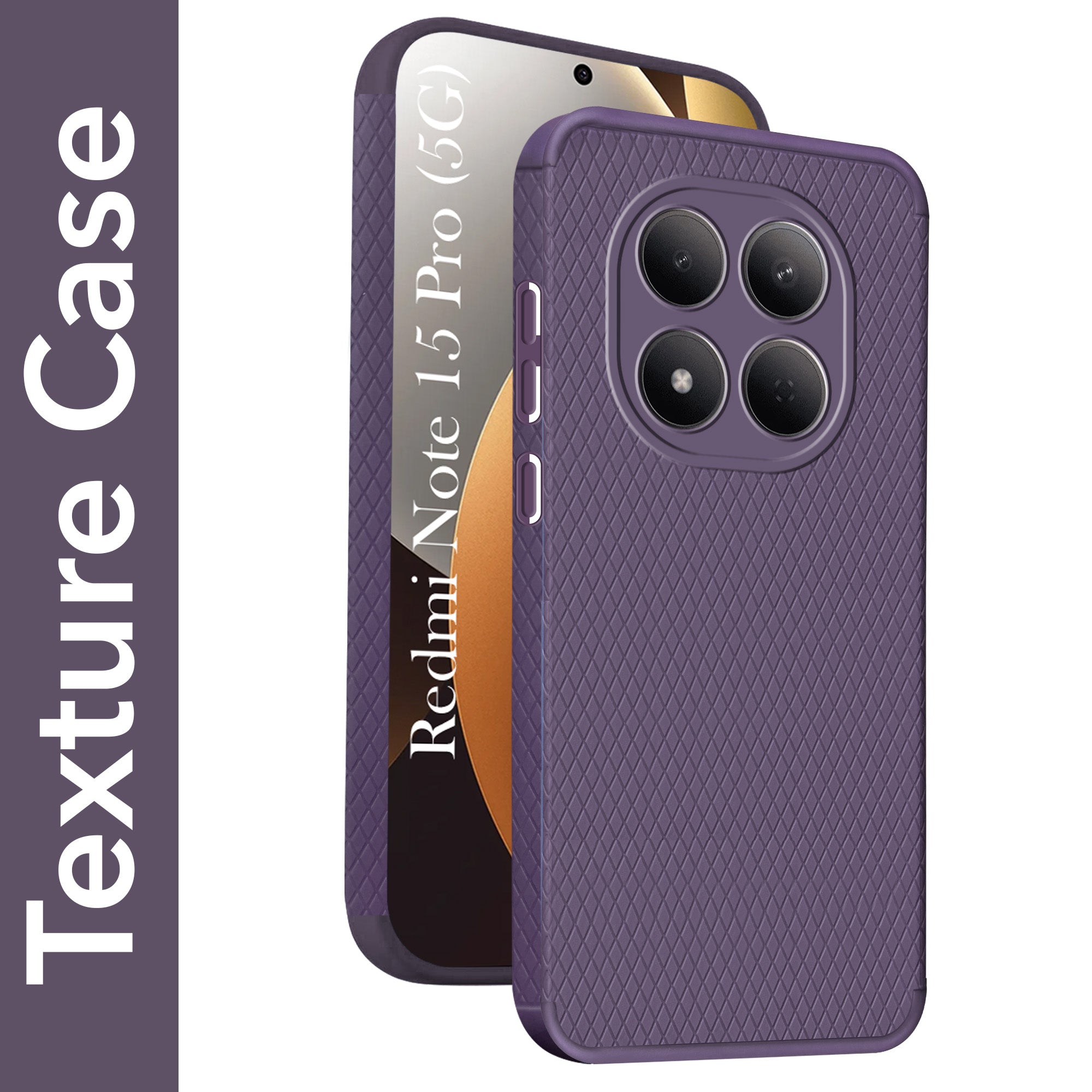 For Xiaomi Redmi Note 15 Pro 5G Back Cover Case Liquid Silicone (Camera Protection | Side Grip Texture | Soft and Flexible)