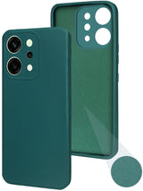 For Oppo Reno14 5G | Oppo Reno 14 5G Back Cover Case (Matte Finish Silicone with Inside Fiber cloth)