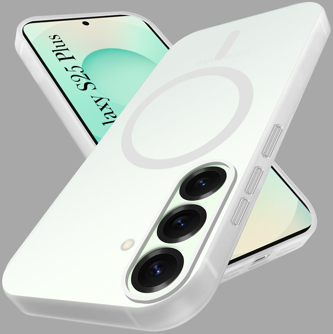 For Samsung Galaxy S25 Plus Back Cover Case (Frosted Matte Feel | MagSafe Compatible Wireless Charging | Polycarbonate Material)