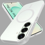 For Samsung Galaxy S25 Plus Back Cover Case (Frosted Matte Feel | MagSafe Compatible Wireless Charging | Polycarbonate Material)