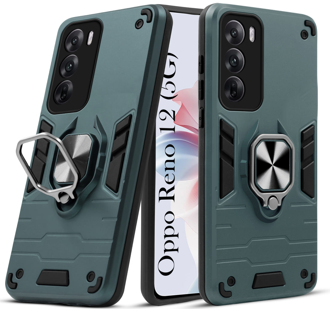 For Oppo Reno12 5G | Oppo Reno 12 5G Back Cover Case (Shockproof Polycarbonate Dual Layer Hybrid Armor)