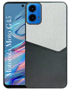 For Motorola Moto G45 Back Cover Case (Dual PU Leather Stitch | Professional Minimalist | Soft and Flexible)