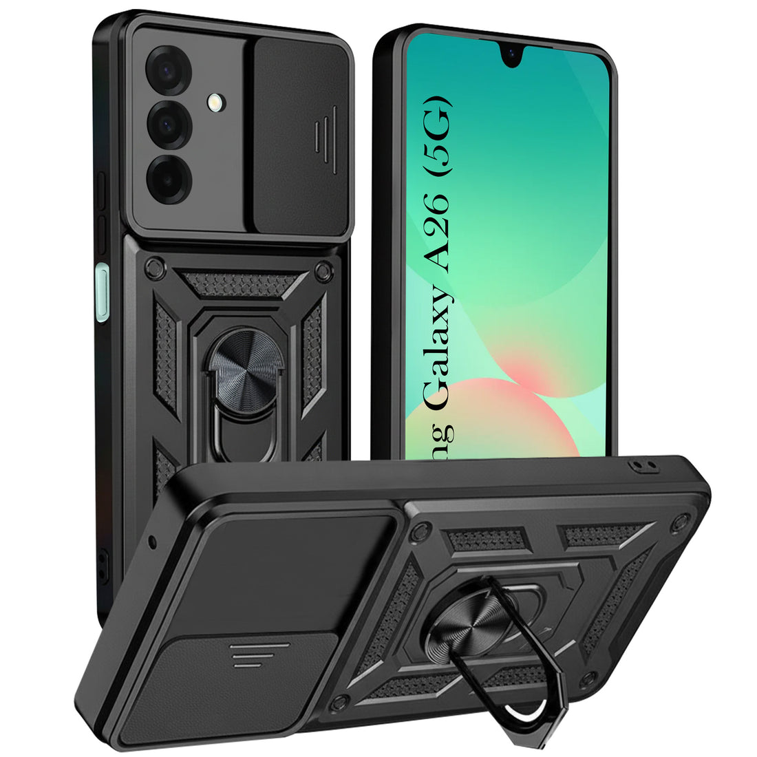 For Samsung Galaxy A26 5G Back Cover Case (Hybrid Dual Armor Polycarbonate)