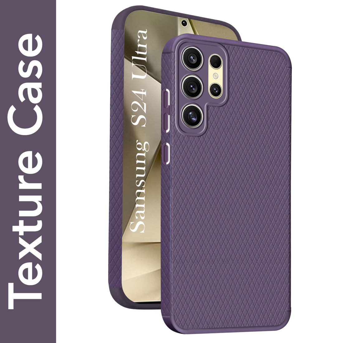 For Samsung Galaxy S24 Ultra Back Cover Case (Liquid Silicone | Side Grip | Camera Protection)