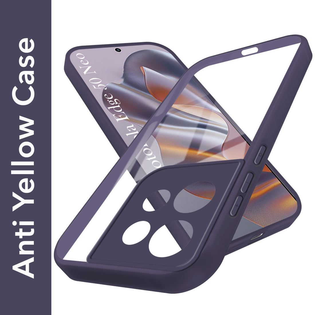 For Motorola Moto Edge 50 Neo Back Cover Case (Lifetime Anti Yellow | Anti Scratch | Crystal Clear Shockproof)