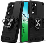 For Oppo K13X Back Cover Case (Shockproof Dual Layer Polycarbonate |Ring Holder Kickstand)