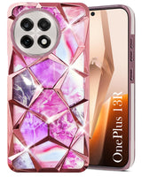 For OnePlus 13R Back Cover Case (Dual Design Glitter Sparkle and Detachable Diamond Print Case | Soft and Flexible)