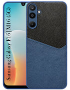 For Samsung Galaxy M16 5G | Samsung Galaxy F16 Back Cover Case (Dual PU Leather Stitch | Professional Minimalist | Soft and Flexible)
