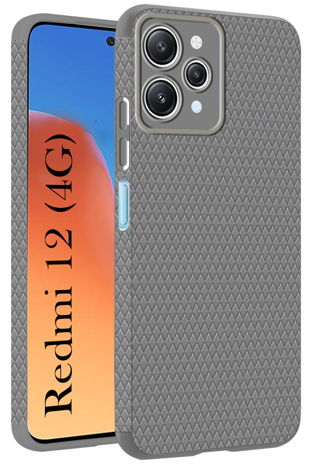 For Xiaomi Redmi 12 4G Back Cover Case (Liquid Silicone | Side Grip | Camera Protection)