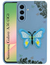 For Samsung Galaxy A56 Back Cover Case (Soft Butterfly Embroidery | Women Teen Girls | Camera Protection| Matte Silicone)