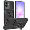 For Samsung Galaxy A07 5G | F70e 5G Back Cover Case Hybrid Armor (Sliding Shutter Camera Protection | Polycarbonate |Ring Holder Kickstand)