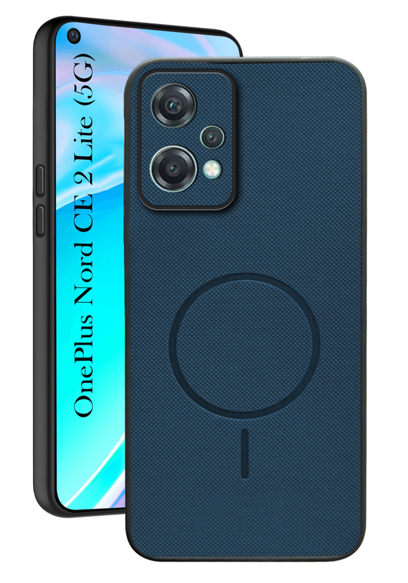 For OnePlus Nord CE 2 Lite 5G Back Cover Case PU Leather (Texture Grip Design | Professional Minimalist | Camera Protection | Soft and Flexible)