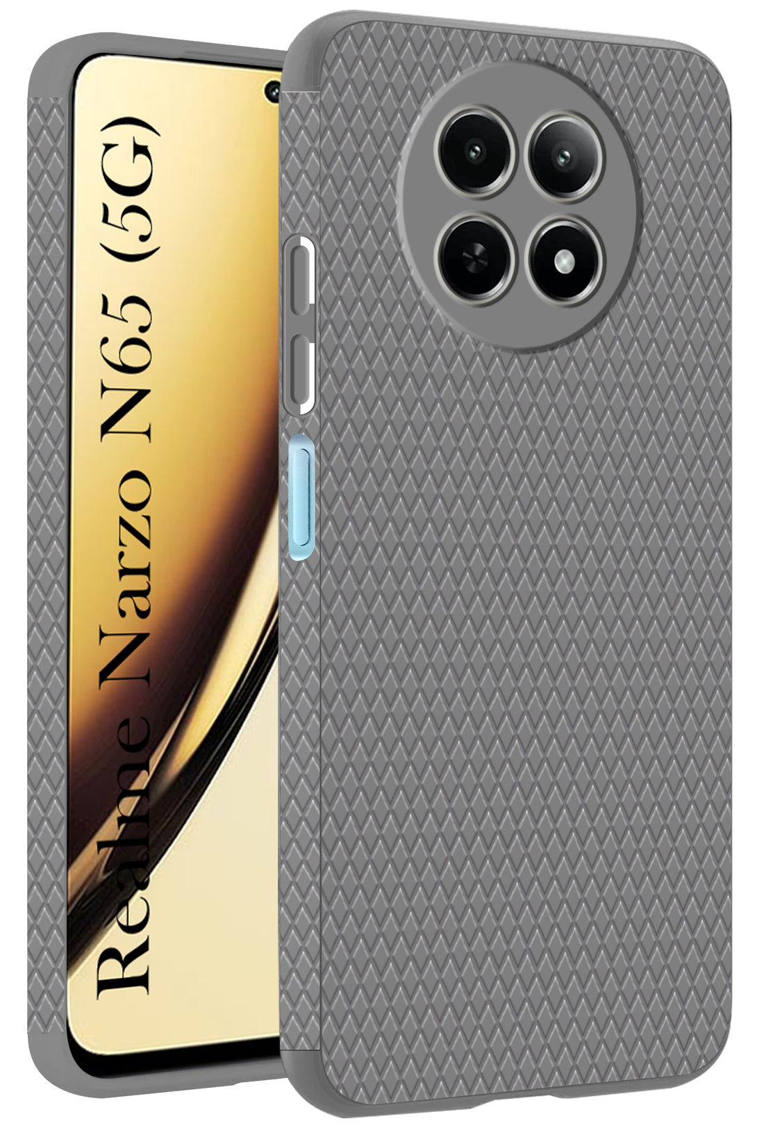 For Realme Narzo N65 5G Back Cover Case (Liquid Silicone | Side Grip | Camera Protection)