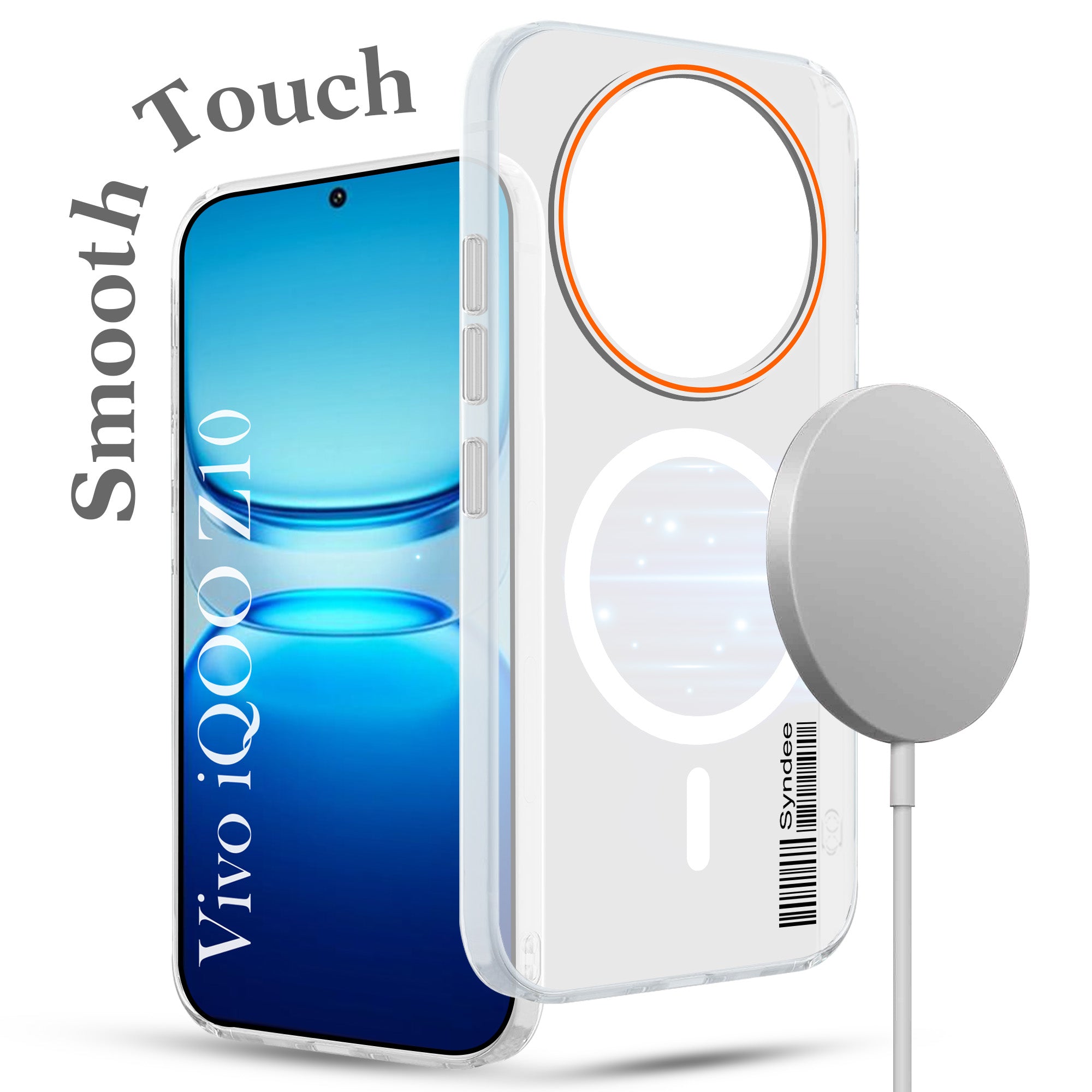 For Vivo iQOO Z10 Back Cover Case (Soft Touch | Camera Bump Protection | MagSafe Compatible | Matte Finish)