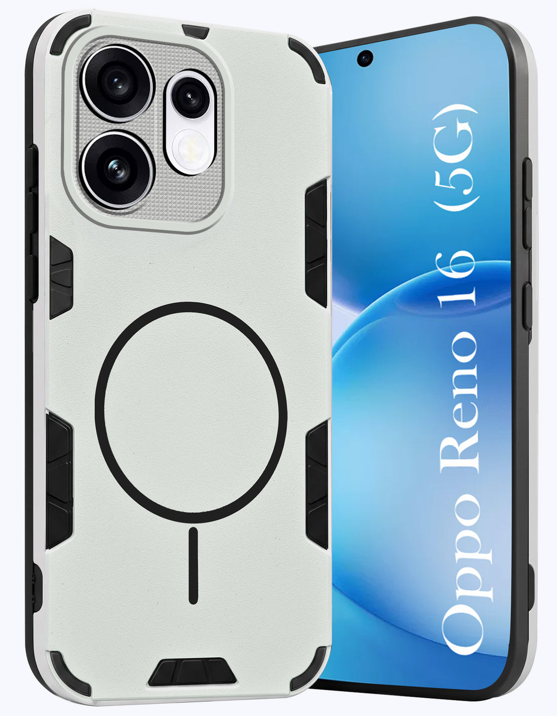For Oppo Reno 16 Back Cover Case (Slim Hybrid Armor | Shockproof Camera Protection | Rugged Dual Layer)