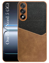 For Oneplus Nord 5 Back Cover Case (Dual PU Leather Stitch | Professional Minimalist | Soft and Flexible)