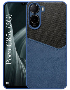 For Poco C85x 5G Back Cover Case (Dual Colour Stitch | Professional Minimalist Feel | Soft and Flexible)