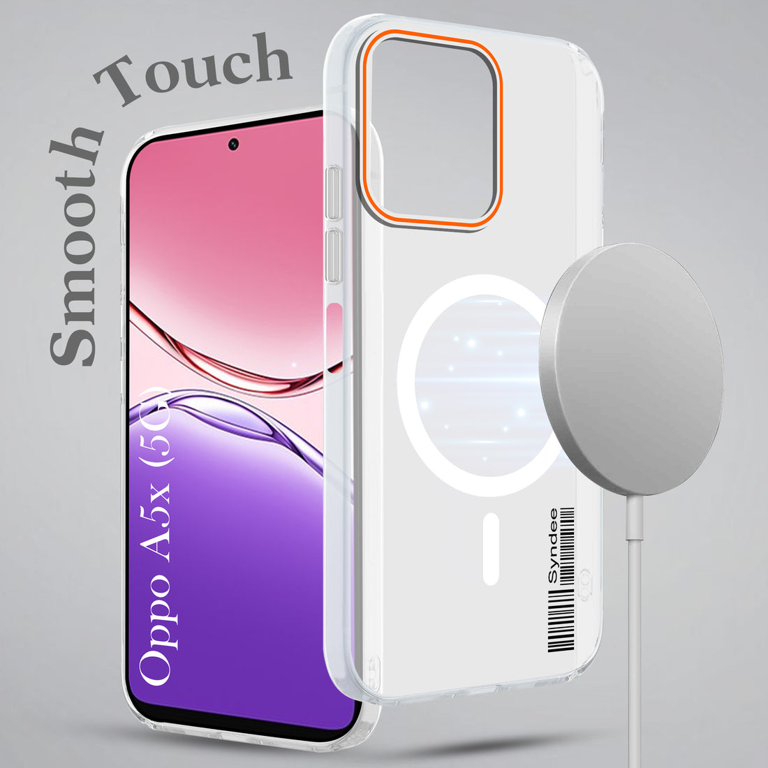 For Oppo A5X Back Cover Case (Soft Touch | Camera Bump Protection | MagSafe Compatible | Matte Finish)