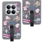 For Xiaomi Redmi Note 15 Pro 5G Back Cover Case (3D Cute Heart Strap Holder | Camera Protection | Designer Girls Print)