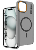 For Apple iPhone 15 Back Cover Case (Soft Touch | Camera Bump Protection | MagSafe Compatible | Matte Finish)