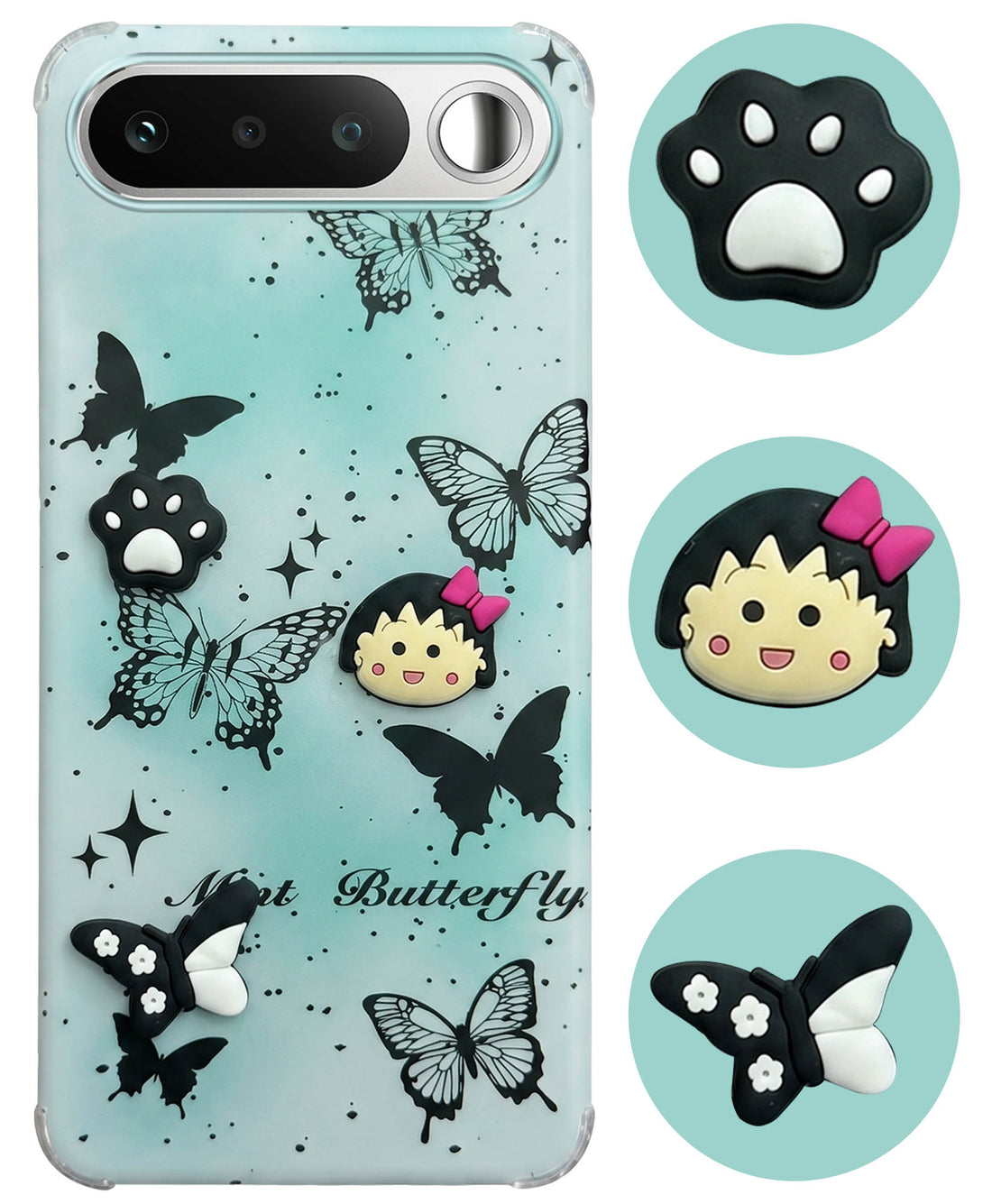 For Realme 16 Back Cover Case (3D Cute Cartoons | Hard Back Side Soft | Matte Premium Finish | HD Printing)