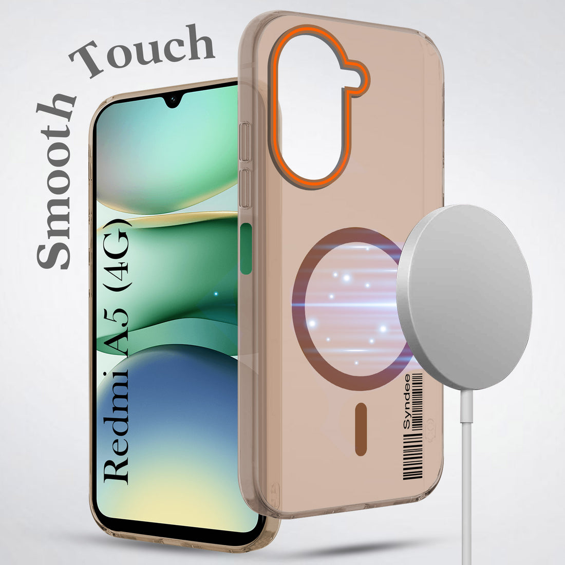 For Redmi A5 4G Back Cover Case (Soft Touch | Camera Bump Protection | MagSafe Compatible | Matte Finish)