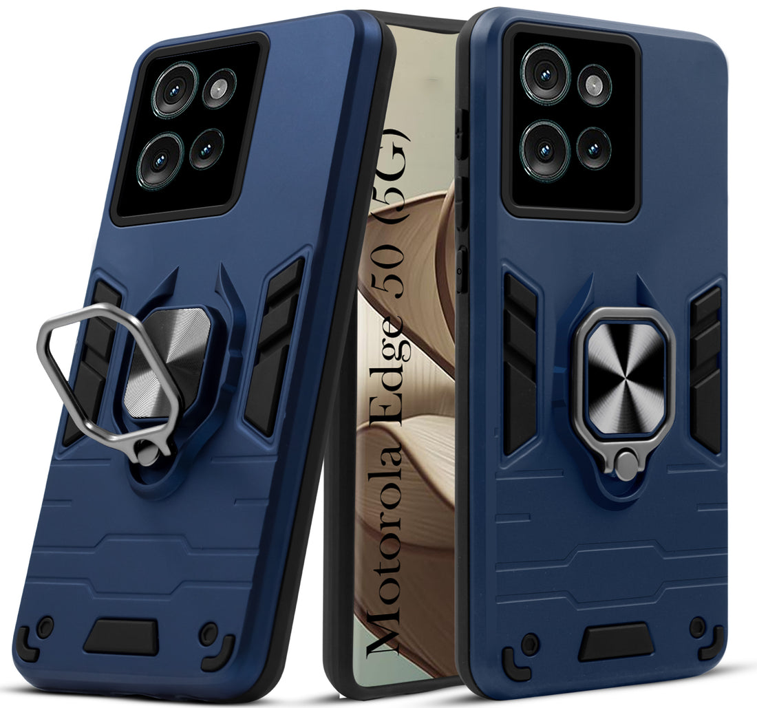 For Motorola Moto Edge 50 Back Cover Case (Shockproof Polycarbonate Dual Layer Hybrid Armor)