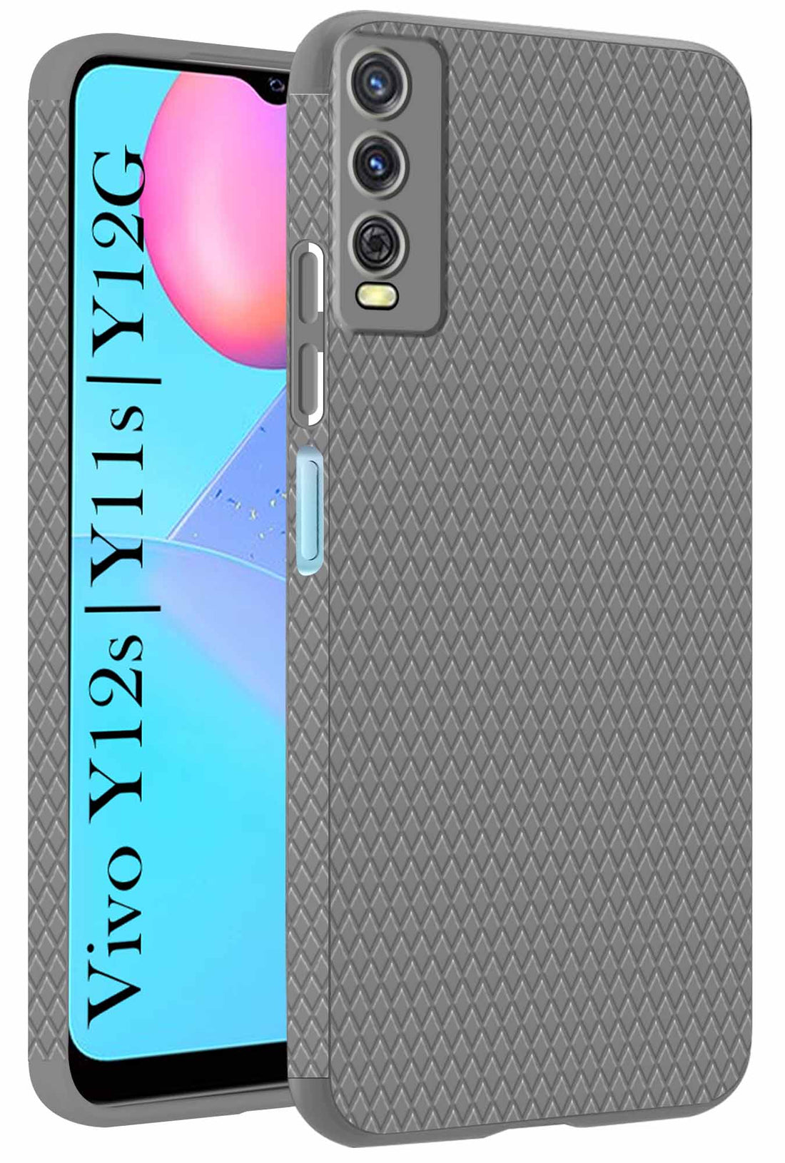 For Vivo Y12s | Y11s | Y12G Back Cover Case (Liquid Silicone | Side Grip | Camera Protection)