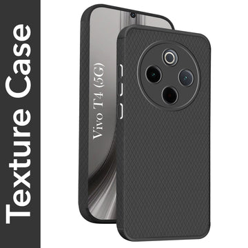 For Vivo T4 Back Cover Case (Liquid Silicone | Side Grip | Camera Protection)