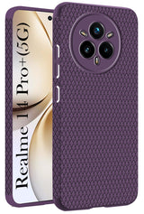 For Realme 14 Pro Plus 5G Back Cover Case (Liquid Silicone | Side Grip | Camera Protection)