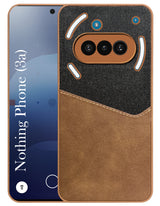 For Nothing Phone 3A Back Cover Case  (Dual PU Leather Stitch | Professional Minimalist | Soft and Flexible)