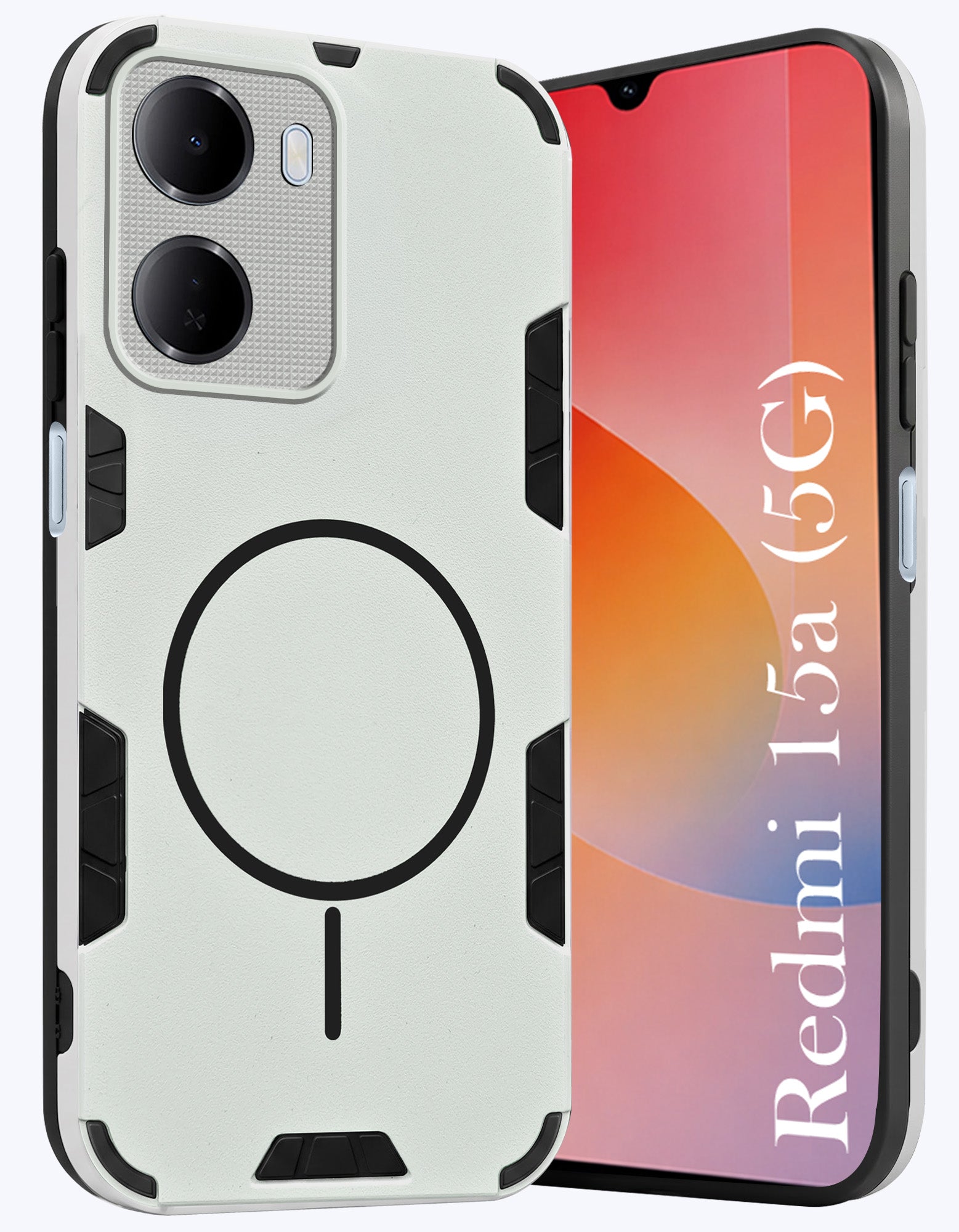 For Redmi 15A 5G Back Cover Case (Slim Hybrid Armor | Shockproof Camera Protection | Rugged Dual Layer)