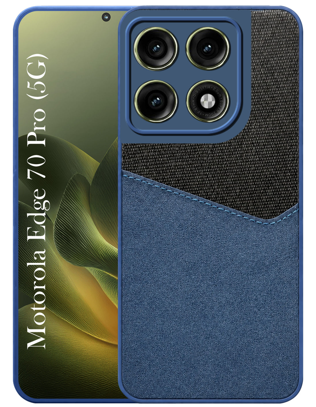 For Motorola Moto Edge 70 Pro Back Cover Case (Dual PU Leather Stitch | Professional Minimalist | Soft and Flexible)