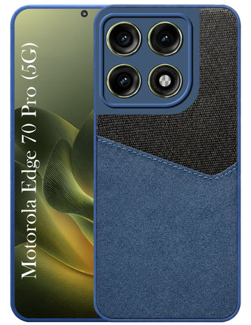 For Motorola Moto Edge 70 Pro Back Cover Case (Dual PU Leather Stitch | Professional Minimalist | Soft and Flexible)