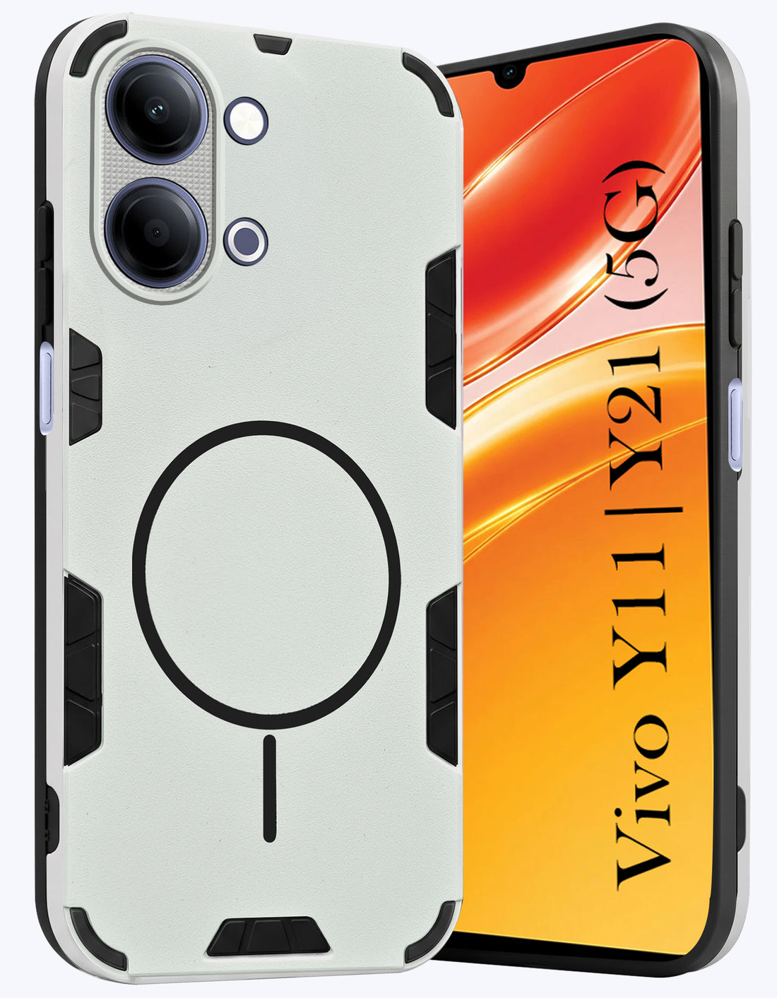 For Vivo Y11 | Vivo Y21 5G Back Cover Case (Slim Hybrid Armor | Shockproof Camera Protection | Rugged Dual Layer)
