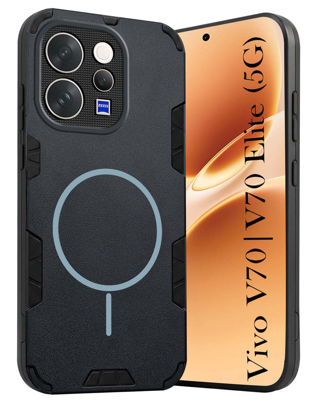 For Vivo V70 | Vivo V70 Elite 5G Back Cover Case (Slim Hybrid Armor | Shockproof Camera Protection | Rugged Dual Layer)