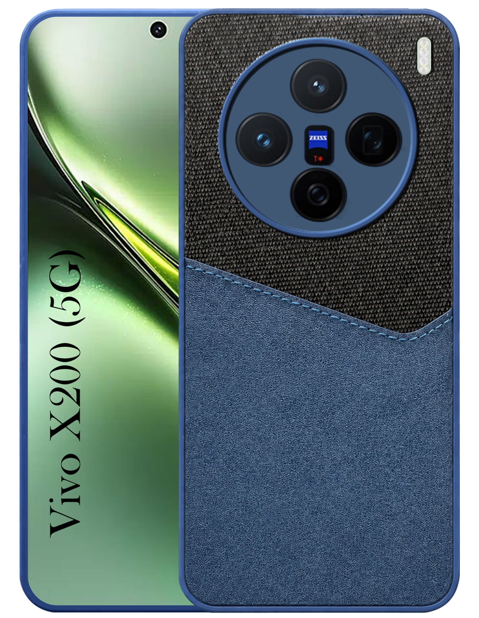 For Vivo X200 Back Cover Case (Dual PU Leather Stitch | Professional Minimalist | Soft and Flexible)