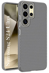For Samsung Galaxy S24 Ultra Back Cover Case (Liquid Silicone | Side Grip | Camera Protection)