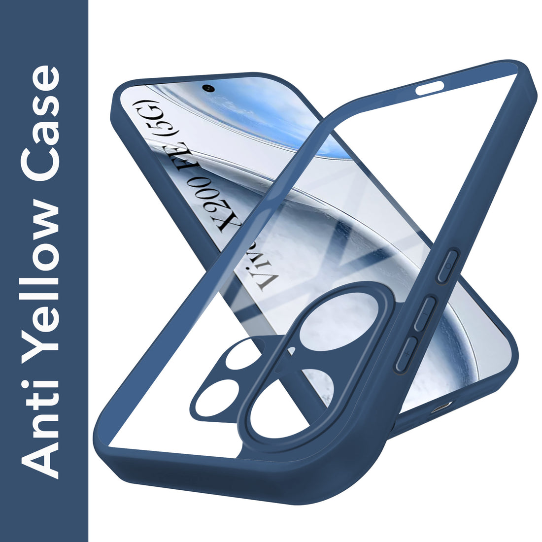 For Vivo X200 FE Back Cover Case Ultra-Hybrid (Lifetime Anti Yellow | Anti Scratch | Crystal Clear Shockproof)